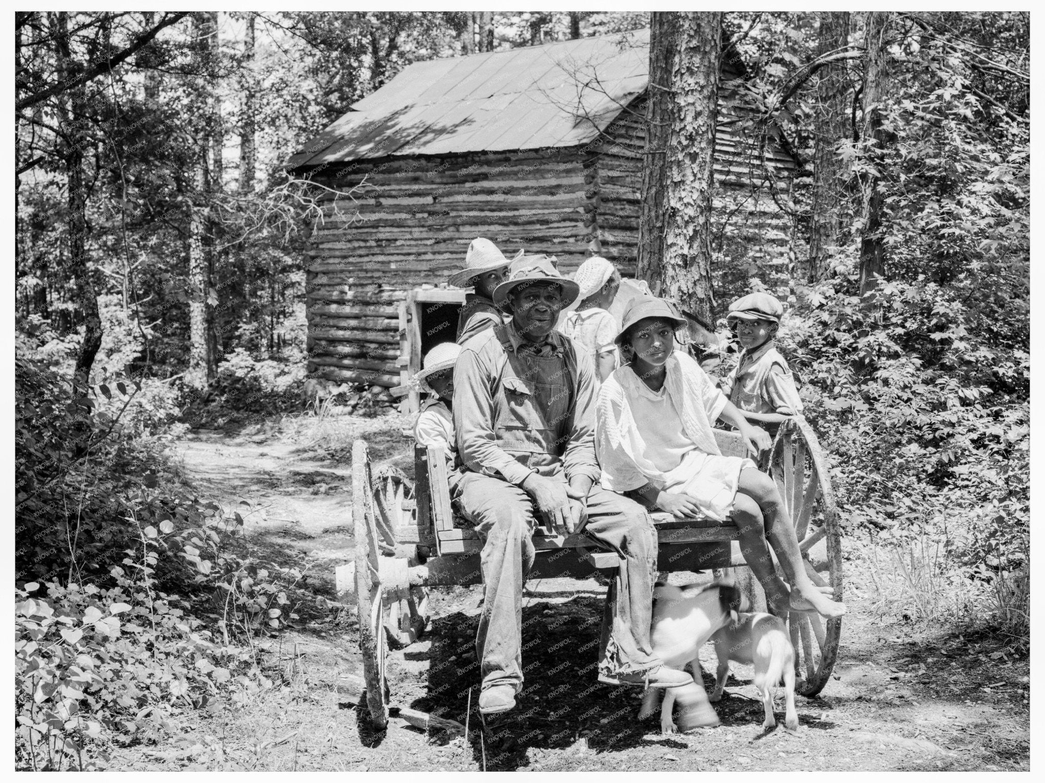 Sharecropper Family Leaving Tobacco Farm July 1939 - Available at KNOWOL