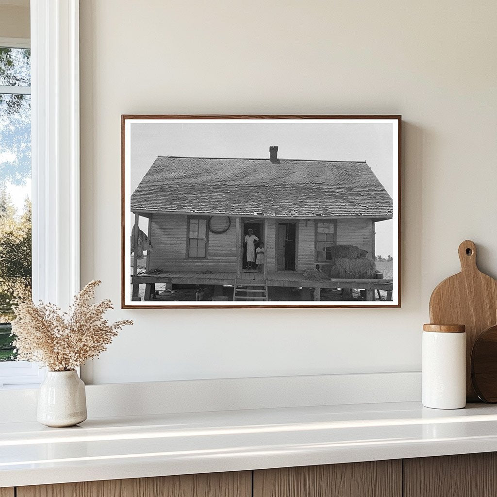 Sharecropper Family on Cabin Porch Southeast Missouri 1938 - Available at KNOWOL