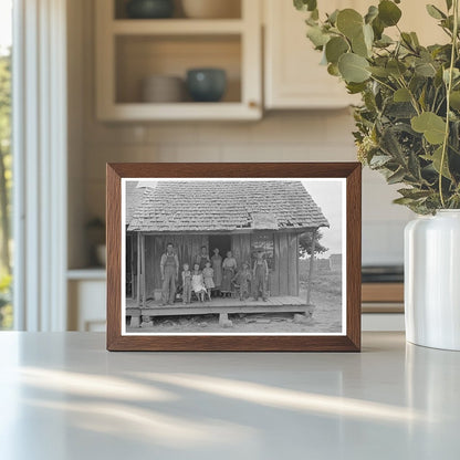 Sharecropper Family on Porch Southeast Missouri 1938 - Available at KNOWOL