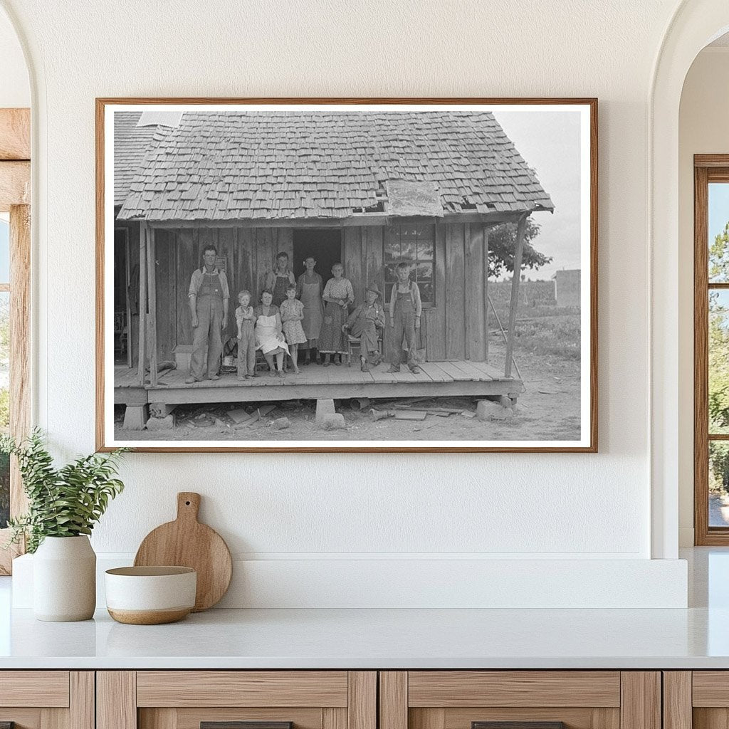 Sharecropper Family on Porch Southeast Missouri 1938 - Available at KNOWOL