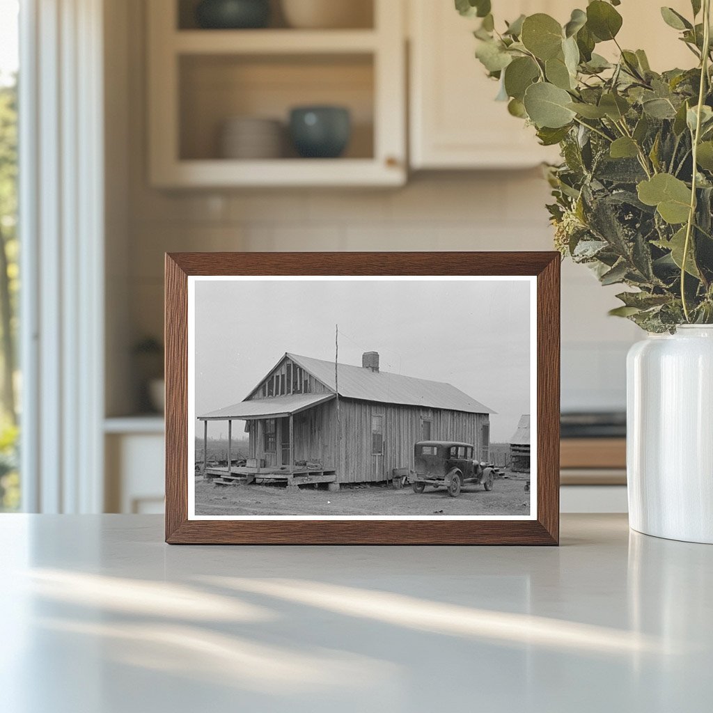 Sharecropper House Near Merigold Mississippi January 1939 - Available at KNOWOL