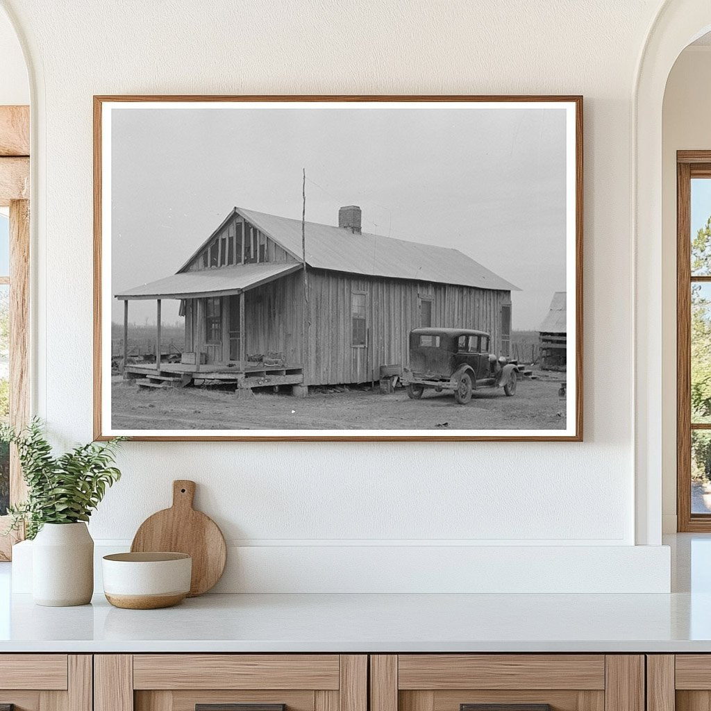 Sharecropper House Near Merigold Mississippi January 1939 - Available at KNOWOL