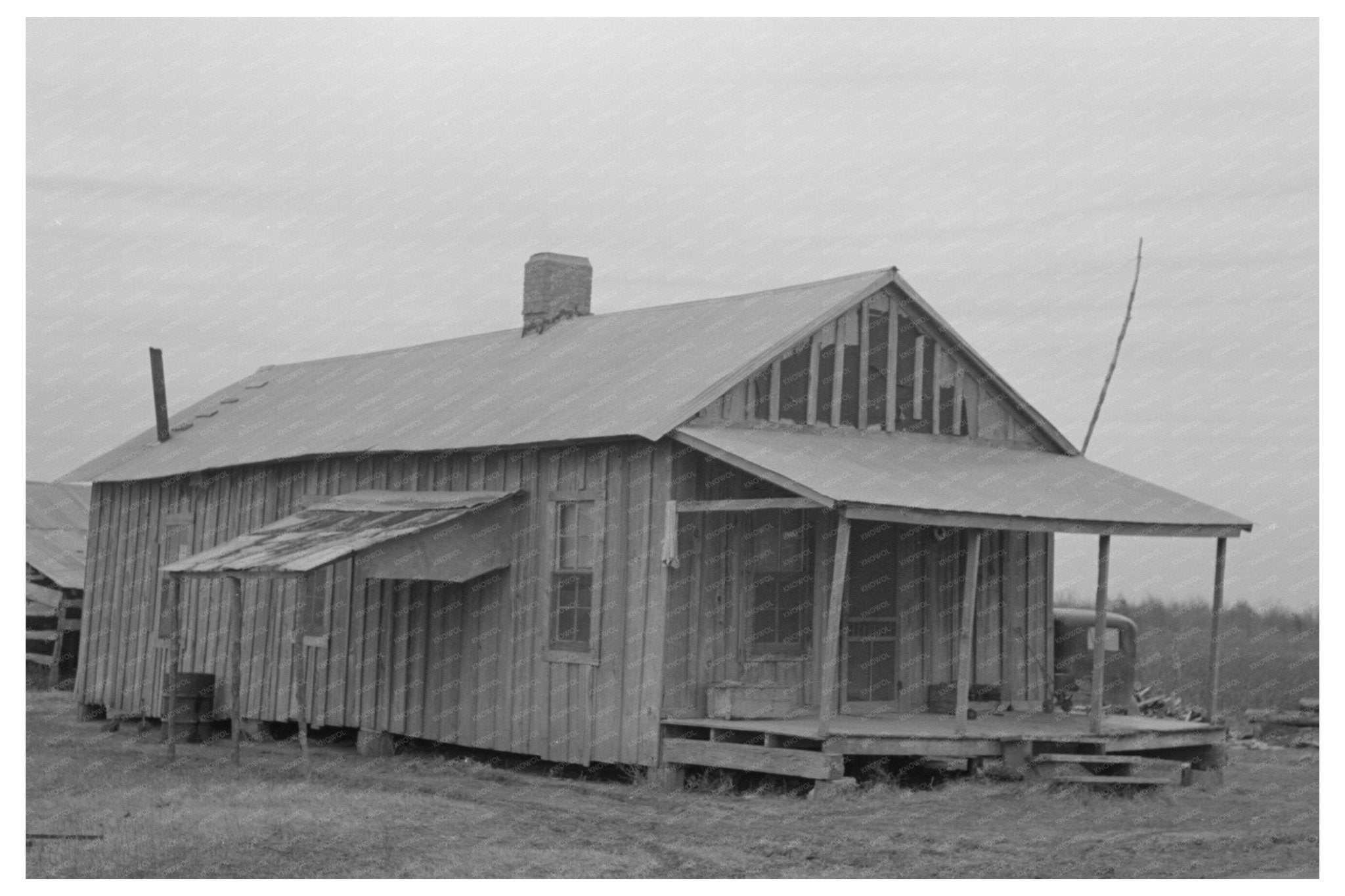 Sharecropper House Near Pace Mississippi 1939 - Available at KNOWOL