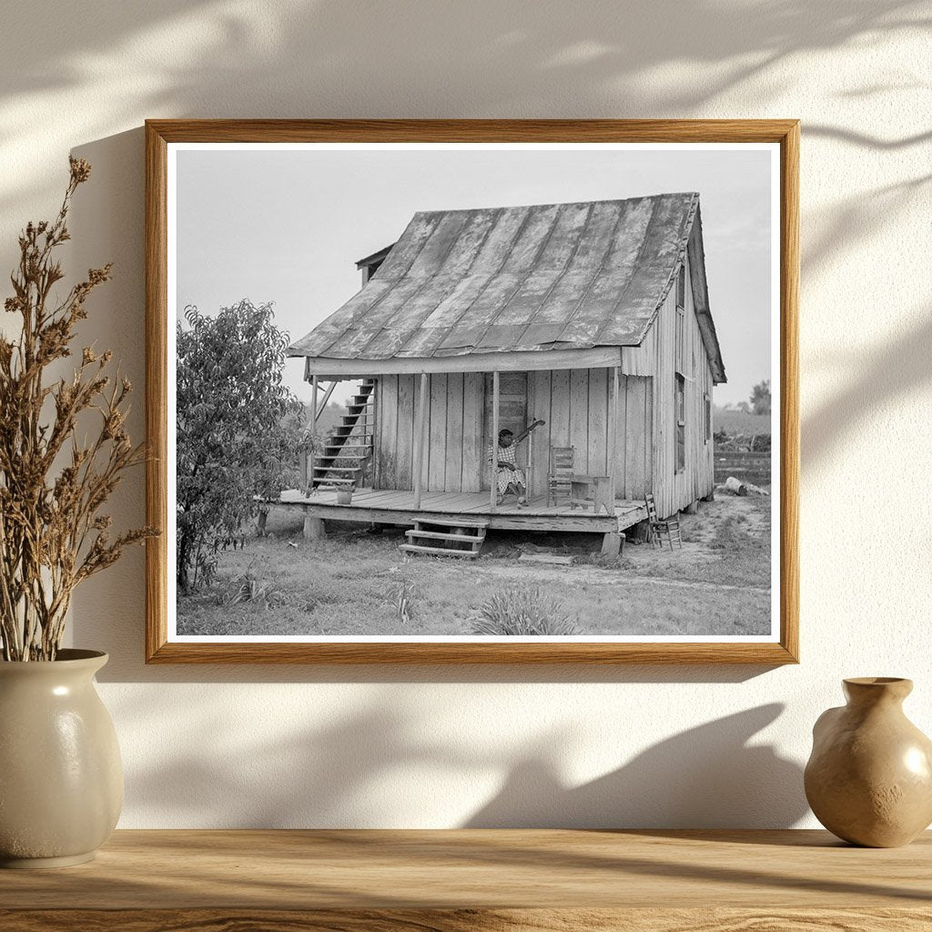 Sharecropper on Porch Blytheville Arkansas June 1937 - Available at KNOWOL