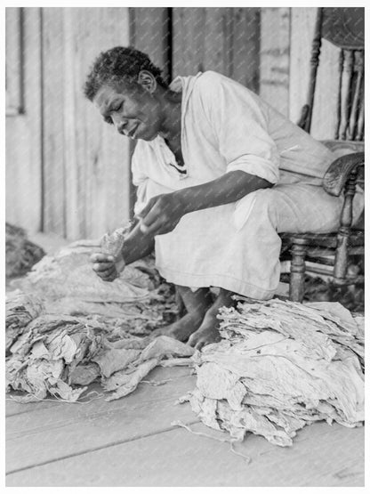 Sharecropper Sorting Tobacco Douglas Georgia 1938 - Available at KNOWOL