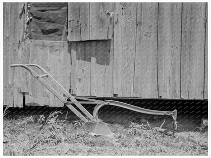 Sharecroppers Cabin and Tool Rural Mississippi 1937 - Available at KNOWOL