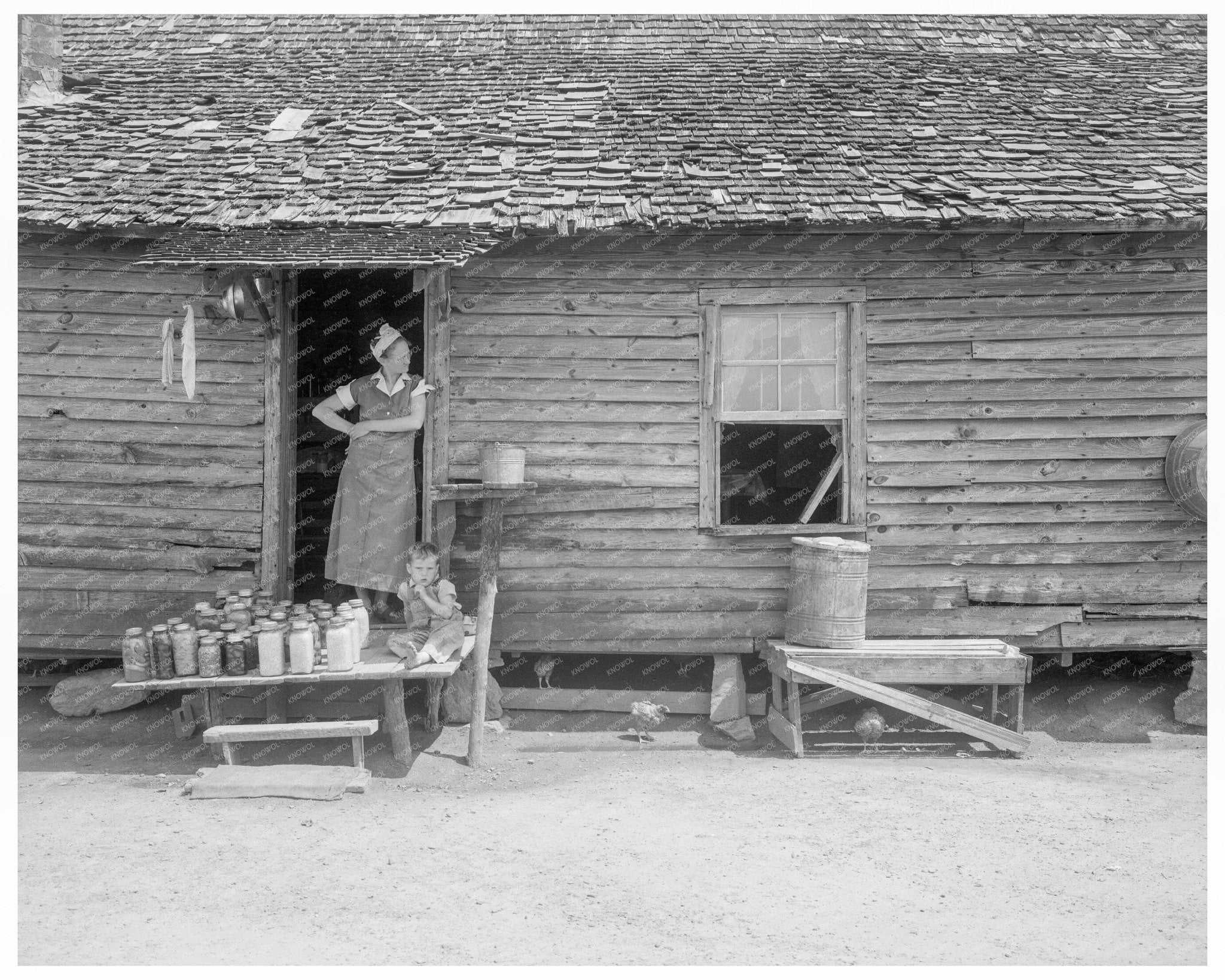 Sharecroppers Family in South Carolina 1937 - Available at KNOWOL