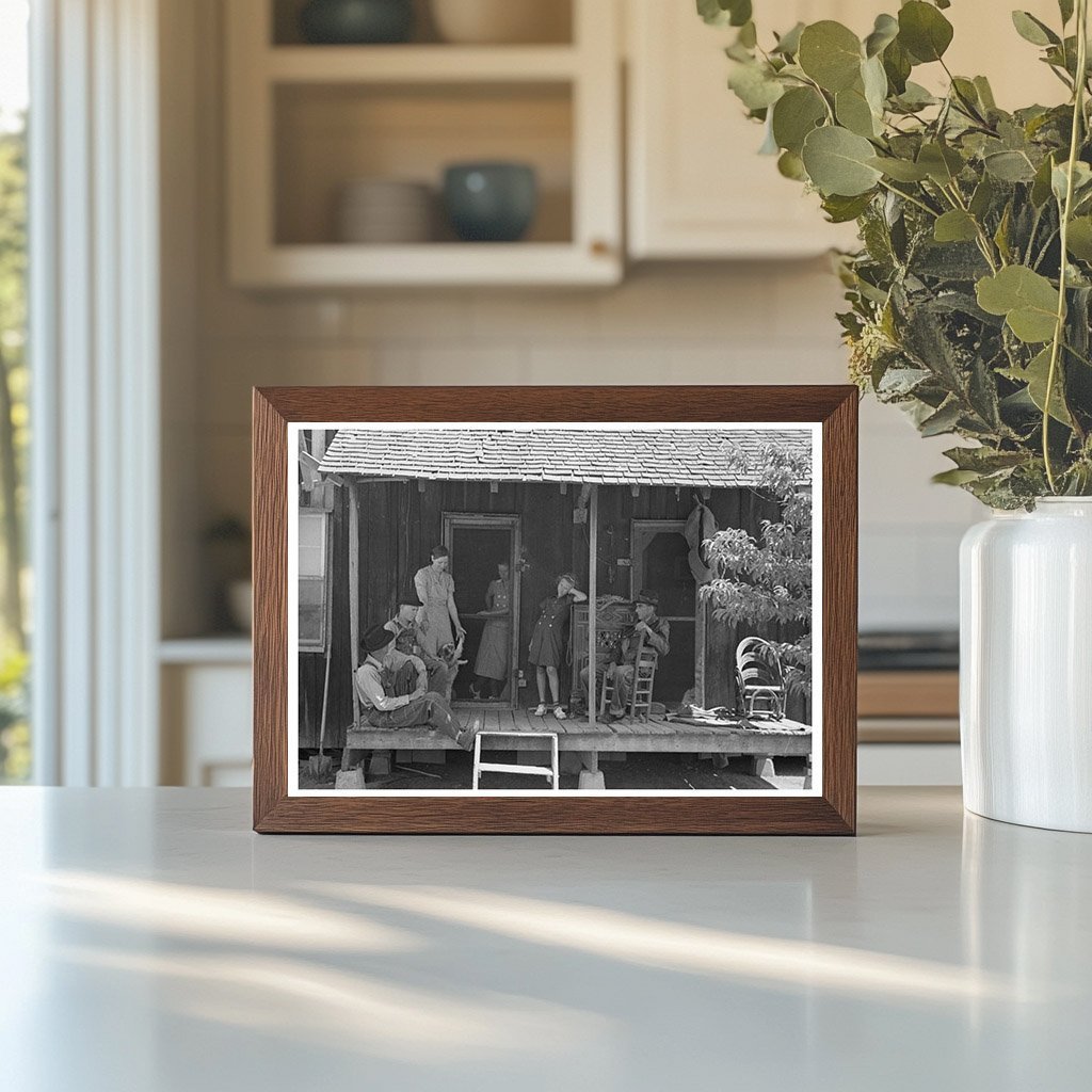 Sharecroppers Family on Porch New Madrid County 1938 - Available at KNOWOL