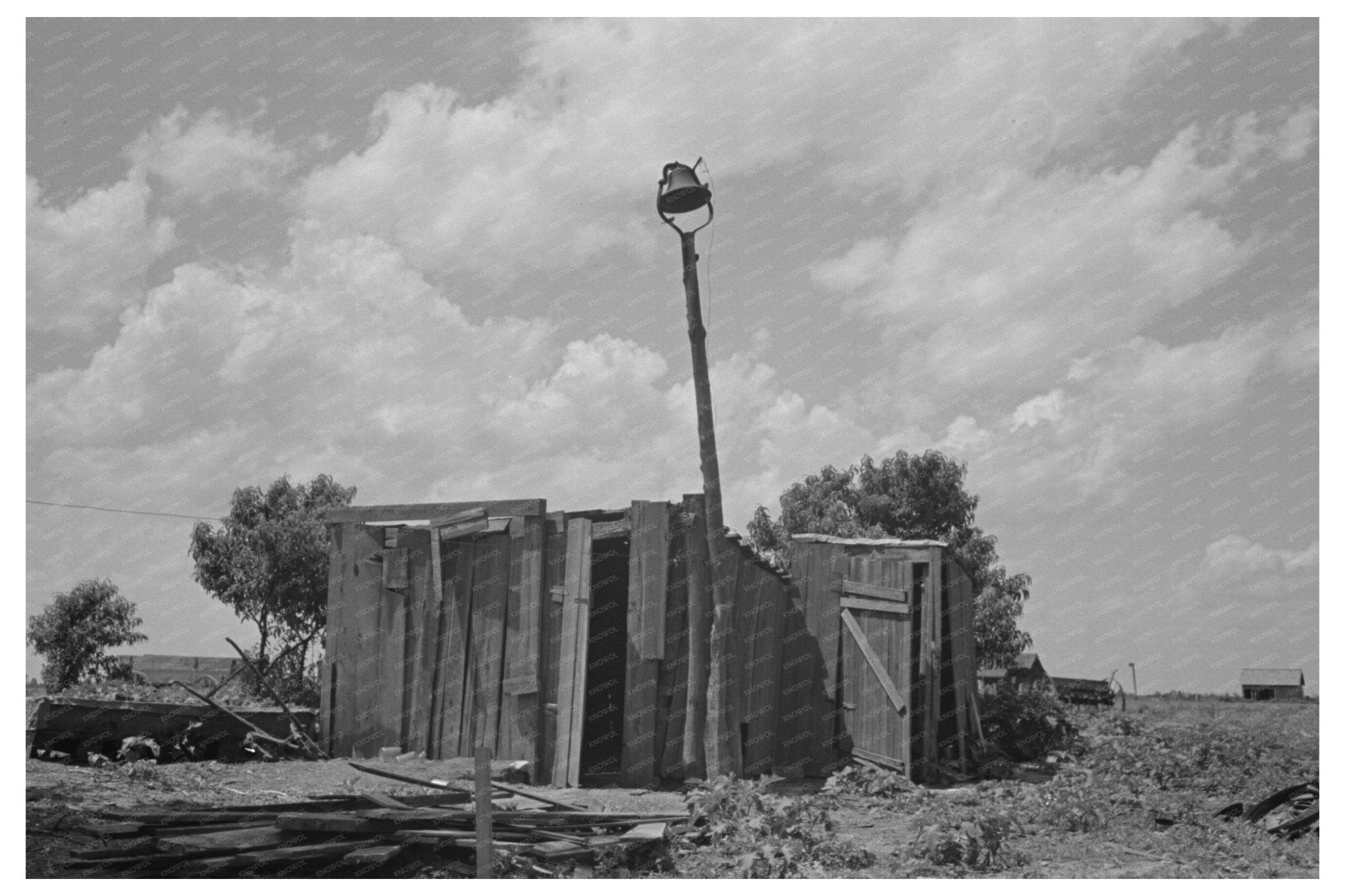 Sharecroppers Shed in Southeast Missouri 1938 - Available at KNOWOL