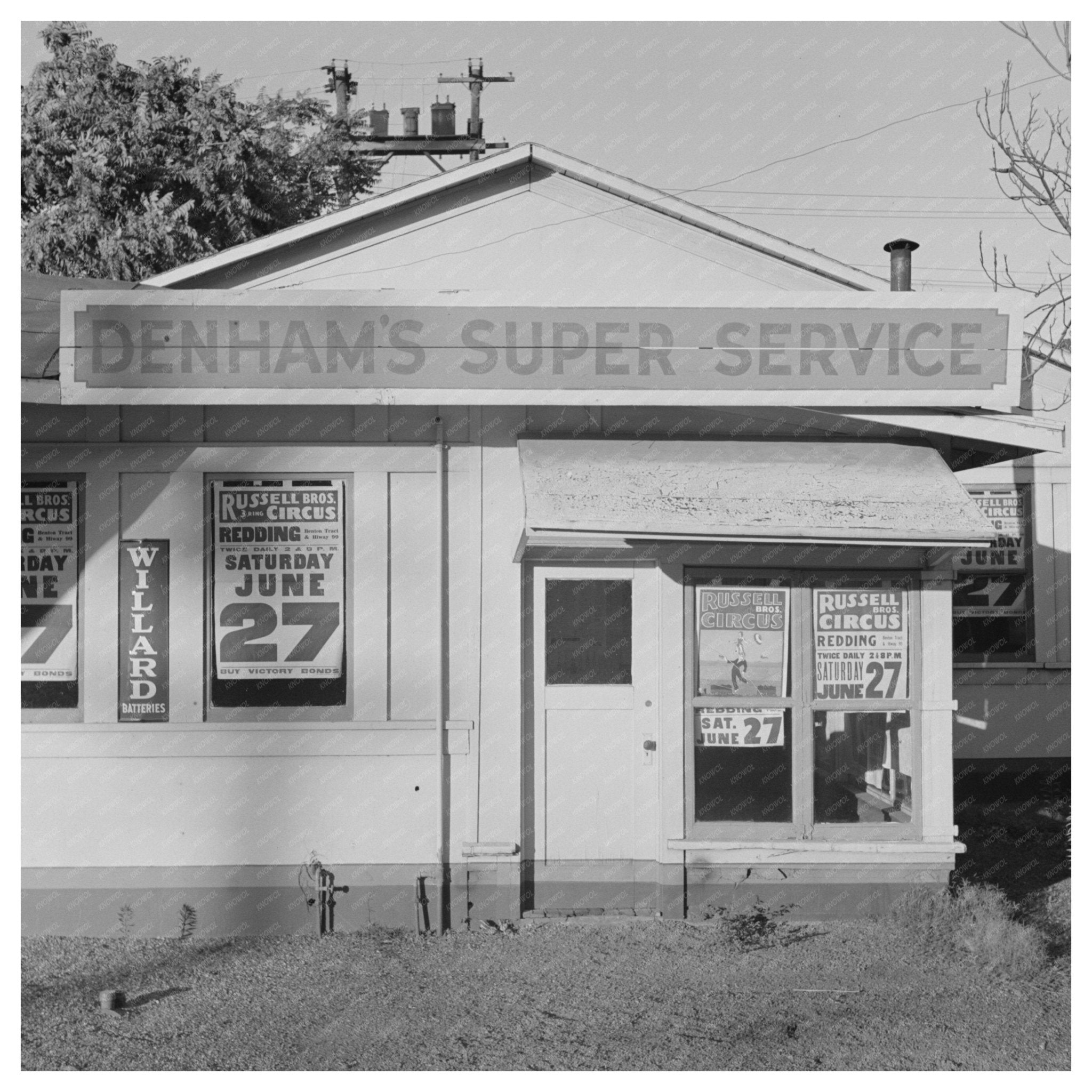 Shasta County Filling Stations June 1942 Vintage Photo - Available at KNOWOL