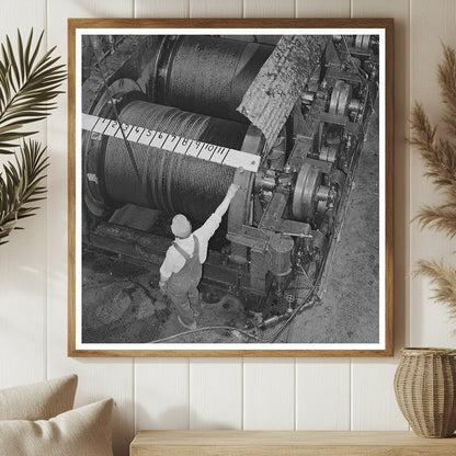 Shasta Dam Cable Room Interior June 1942 Image - Available at KNOWOL