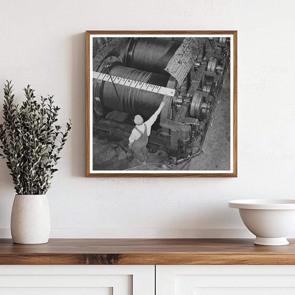 Shasta Dam Cable Room Interior June 1942 Image - Available at KNOWOL