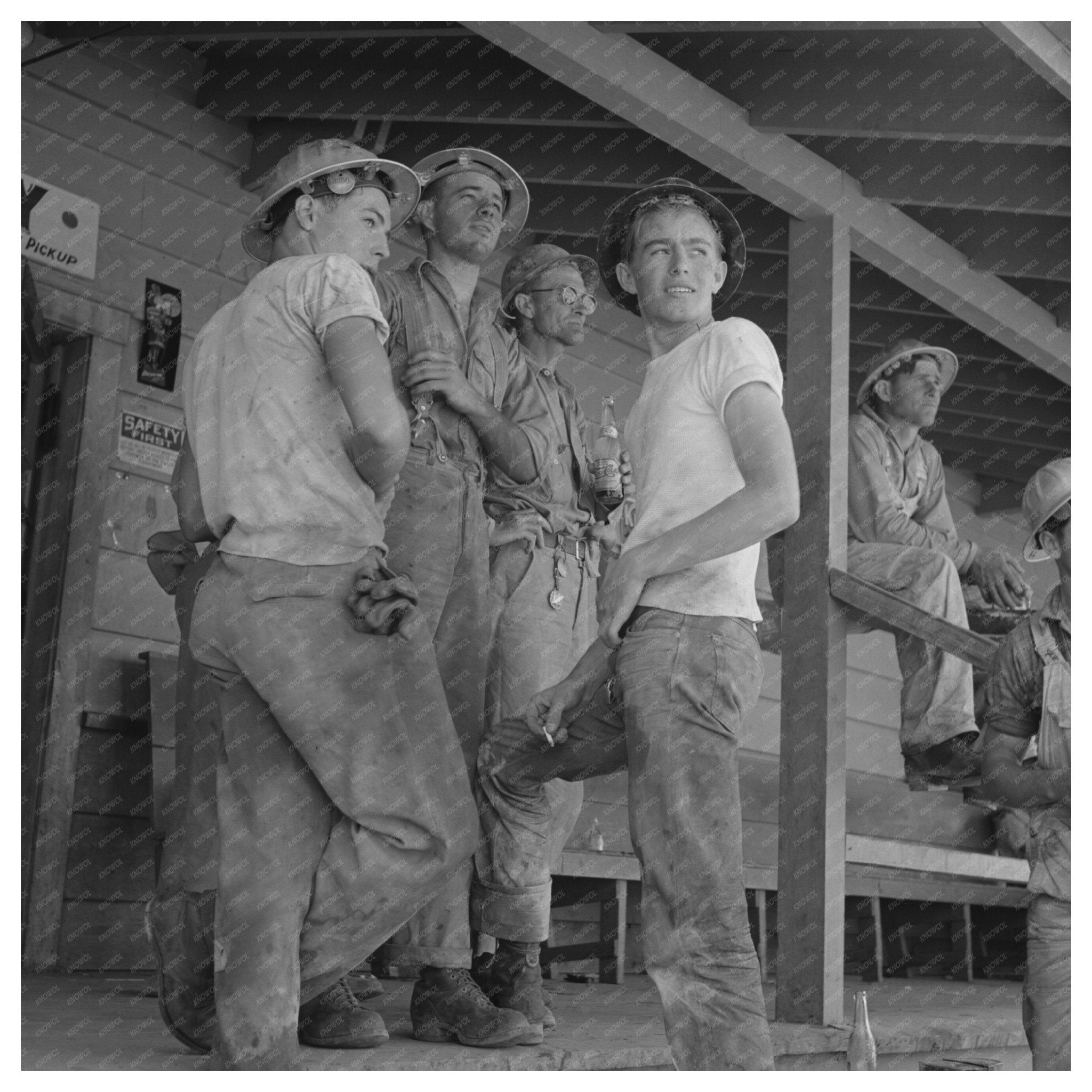 Shasta Dam Commissary Workman June 1942 Vintage Photo - Available at KNOWOL