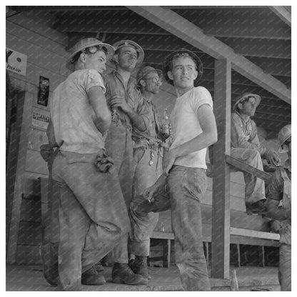 Shasta Dam Commissary Workman June 1942 Vintage Photo - Available at KNOWOL