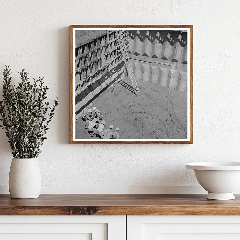 Shasta Dam Concrete Work Scene June 1942 - Available at KNOWOL