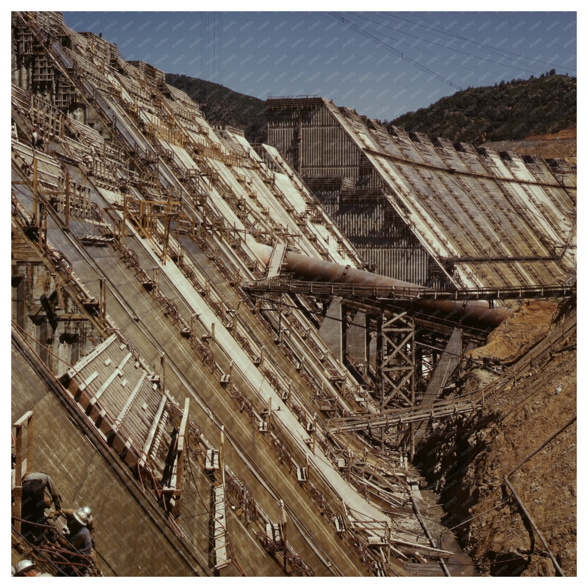 Shasta Dam Construction California June 1942 - Available at KNOWOL