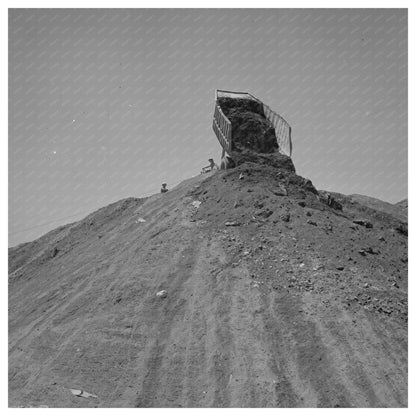 Shasta Dam Construction June 1942 Excavation Activity - Available at KNOWOL