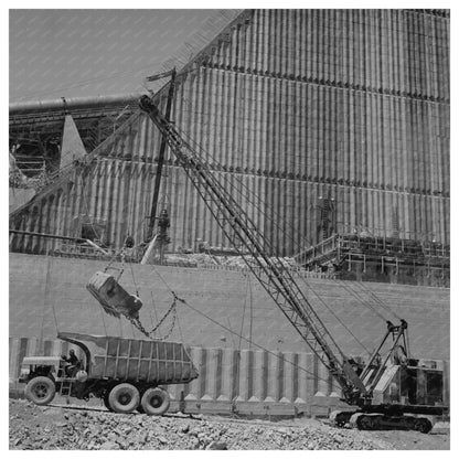 Shasta Dam Construction June 1942 Excavation Work - Available at KNOWOL