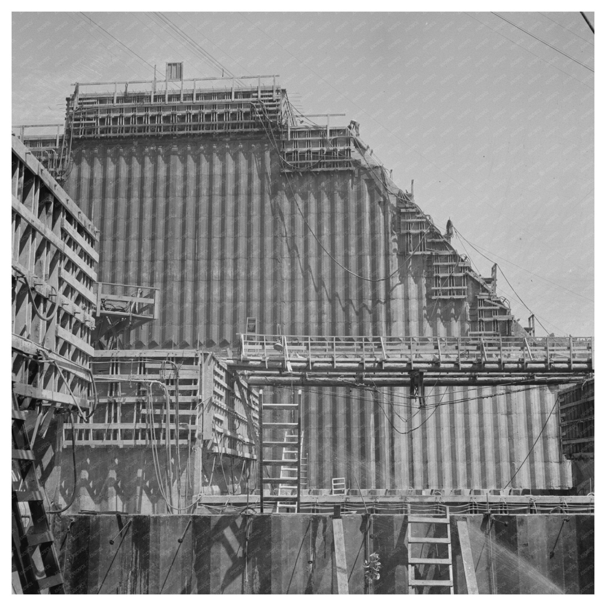 Shasta Dam Construction June 1942 Vintage Photo - Available at KNOWOL