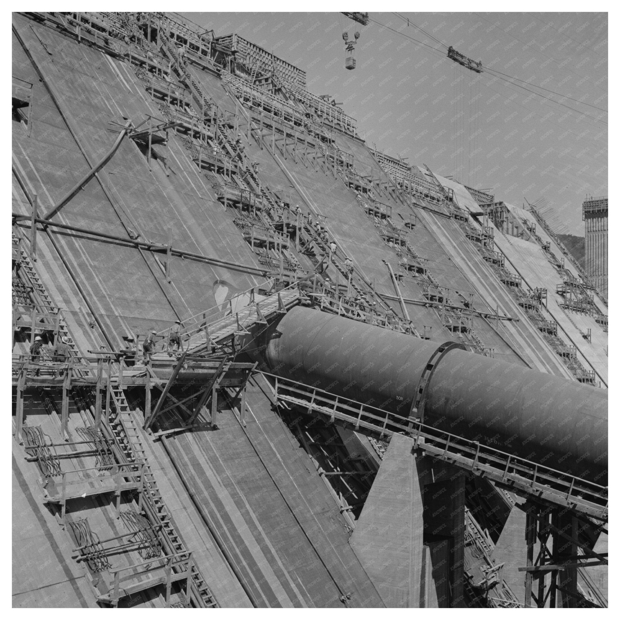 Shasta Dam Construction Photo June 1942 - Available at KNOWOL