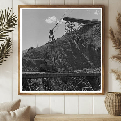 Shasta Dam Tail Tower Construction June 1942 - Available at KNOWOL