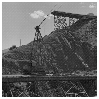 Shasta Dam Tail Tower Construction June 1942 - Available at KNOWOL