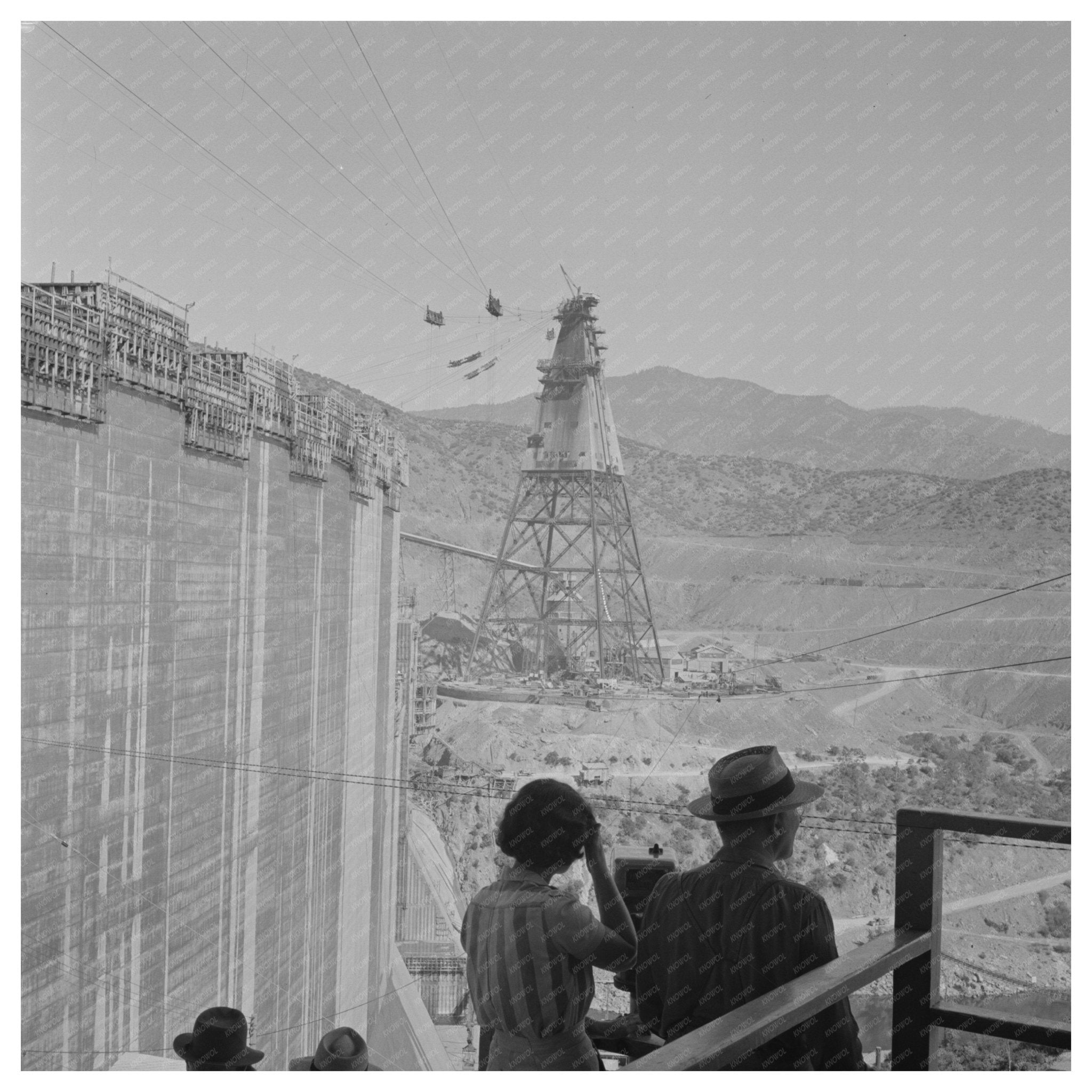 Shasta Dam Vintage Image June 1942 FSA/OWI Collection - Available at KNOWOL