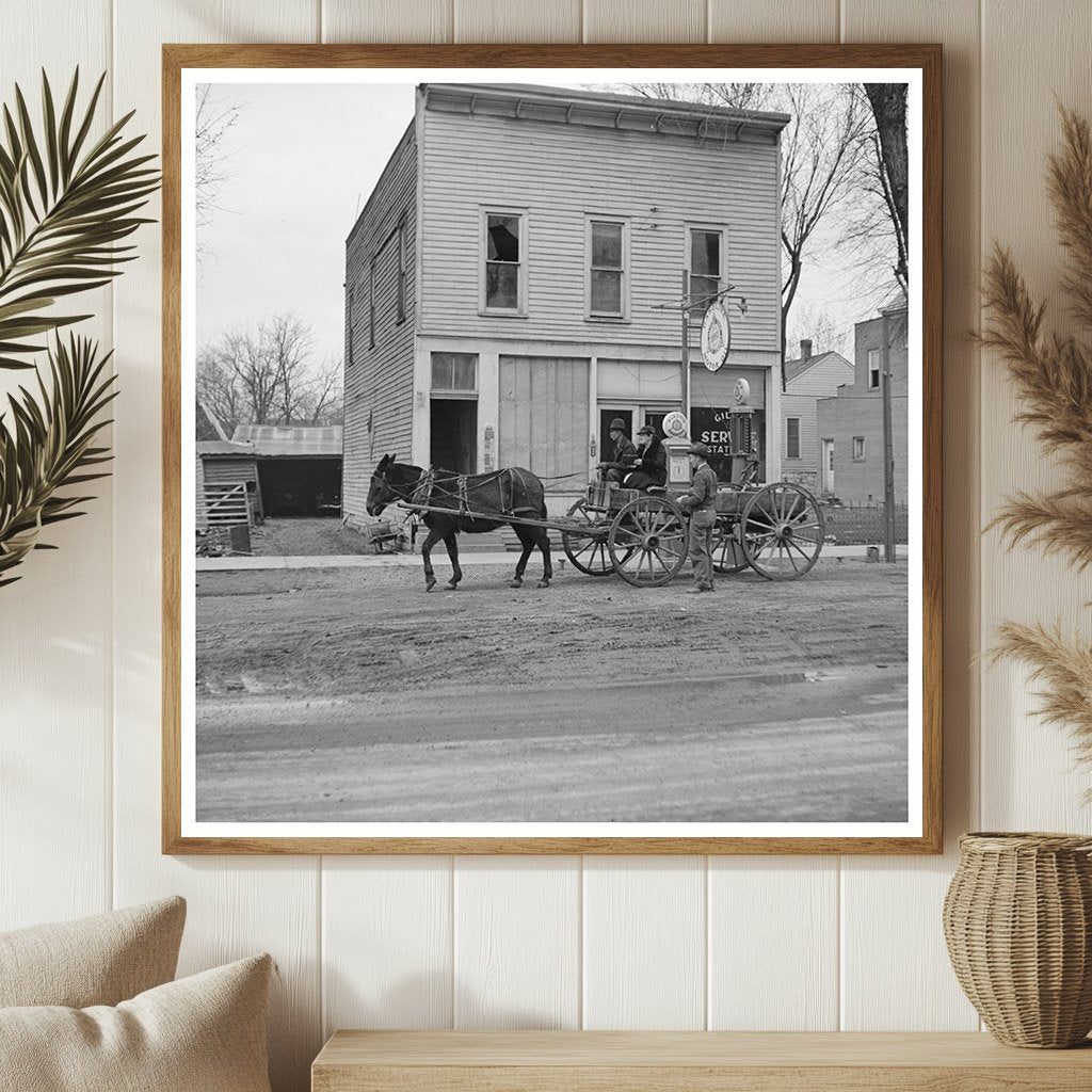 Shawneetown Illinois Street Scene April 1937 - Available at KNOWOL