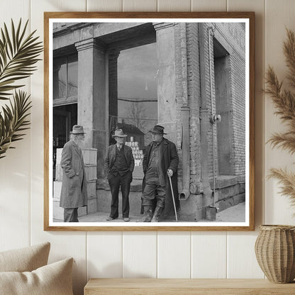 Shawneetown Illinois Street Scene April 1937 Vintage Photo - Available at KNOWOL