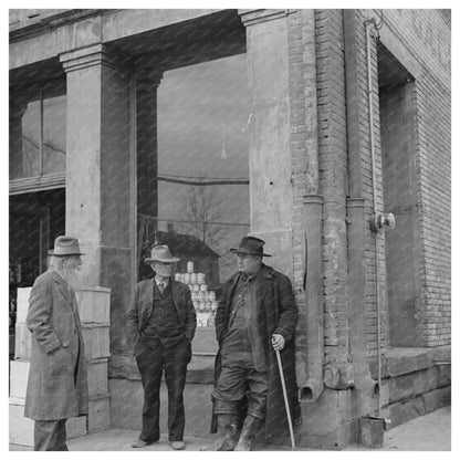 Shawneetown Illinois Street Scene April 1937 Vintage Photo - Available at KNOWOL