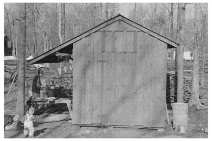 Shed in Chicot Farms Arkansas January 1939 Vintage Photo - Available at KNOWOL