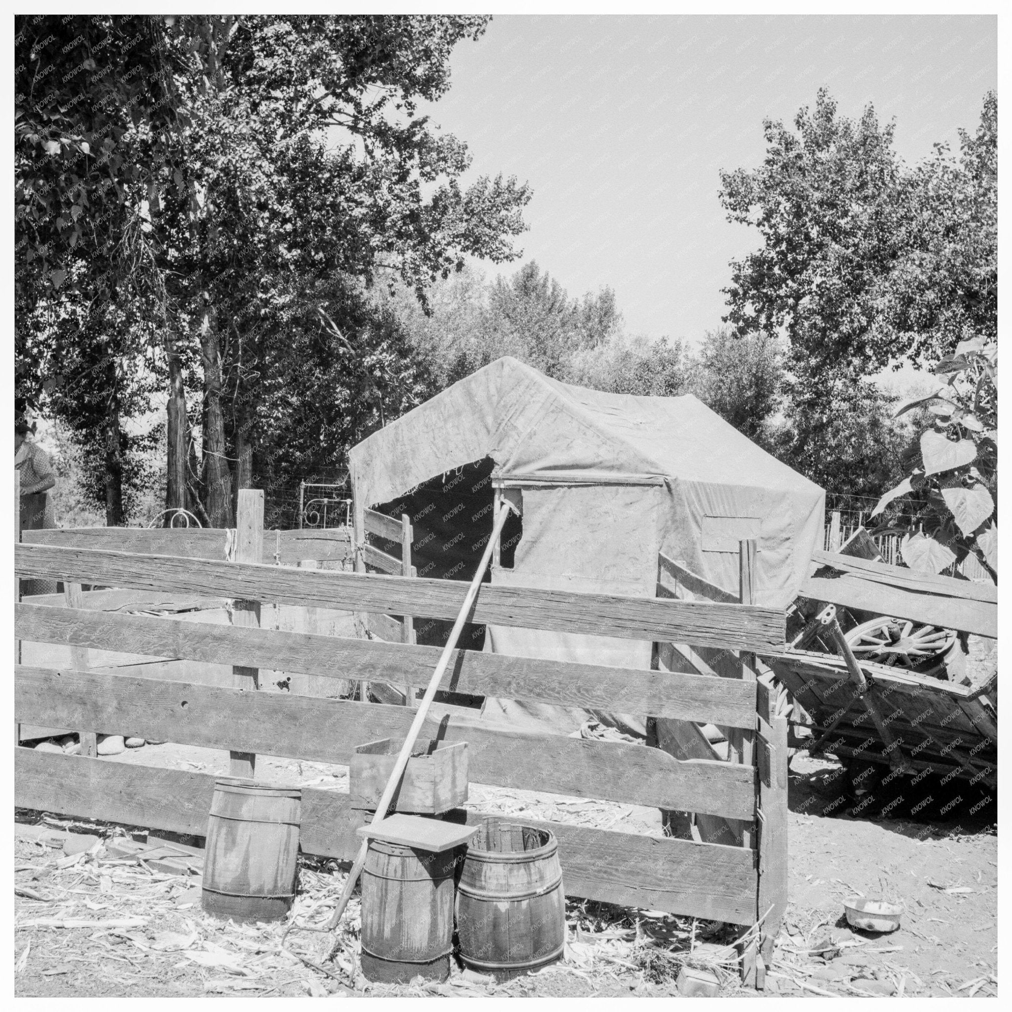 Shelter in Yakima Shacktown Sumac Park August 1939 - Available at KNOWOL