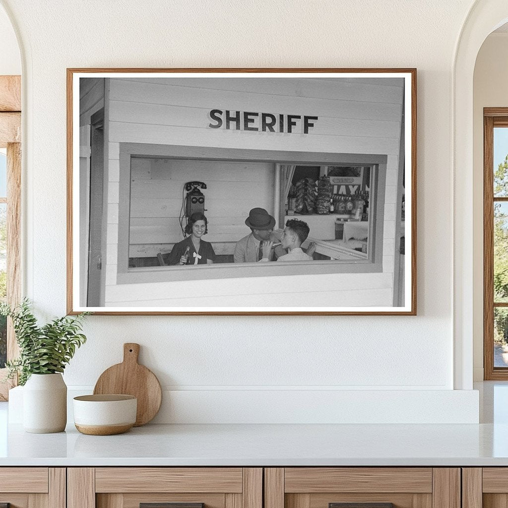 Sheriffs Office at State Fair Donaldsonville Louisiana 1938 - Available at KNOWOL