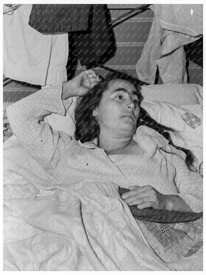 Sick Woman in FSA Camp Tulare County May 1939 - Available at KNOWOL