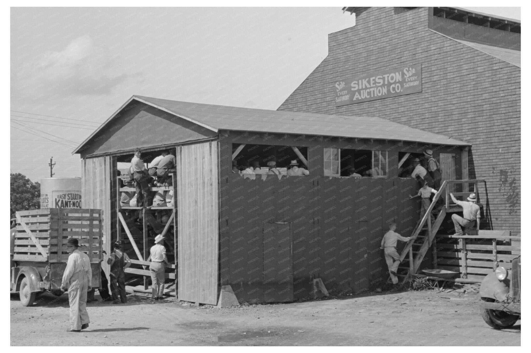 Sikeston Missouri Auction Pavilion May 1938 - Available at KNOWOL