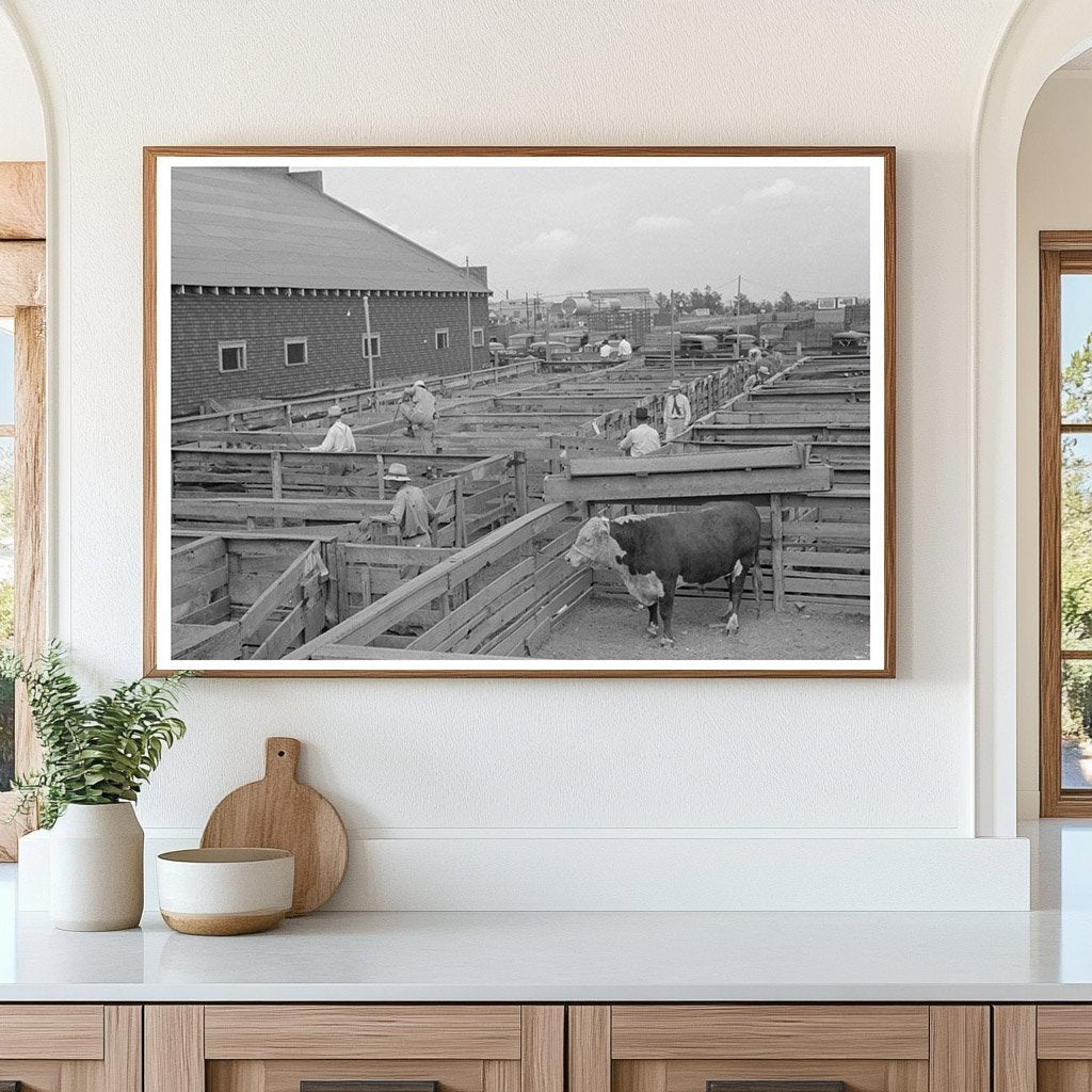 Sikeston Missouri Stockyards and Auction Pavilion 1938 - Available at KNOWOL