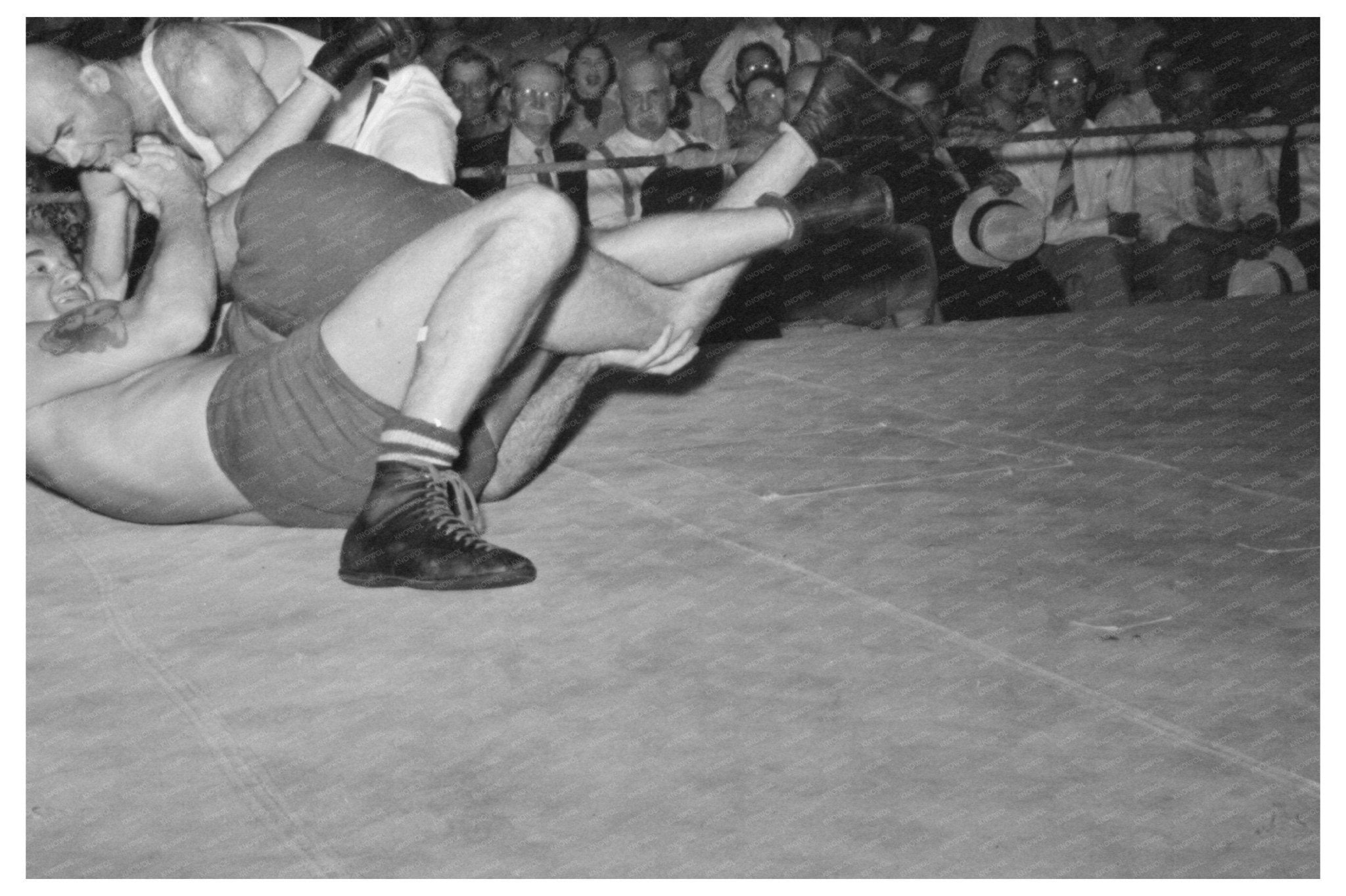 Sikeston Missouri Wrestling Match May 1938 Image - Available at KNOWOL