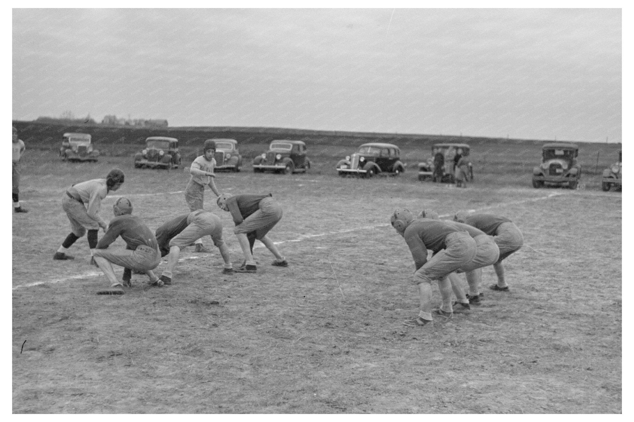 Six - Man Football Game Wildrose North Dakota 1937 - Available at KNOWOL