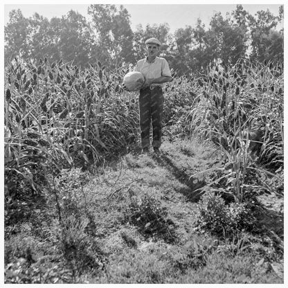 Small Farmer in Milo Maize Field Tulare County 1938 - Available at KNOWOL