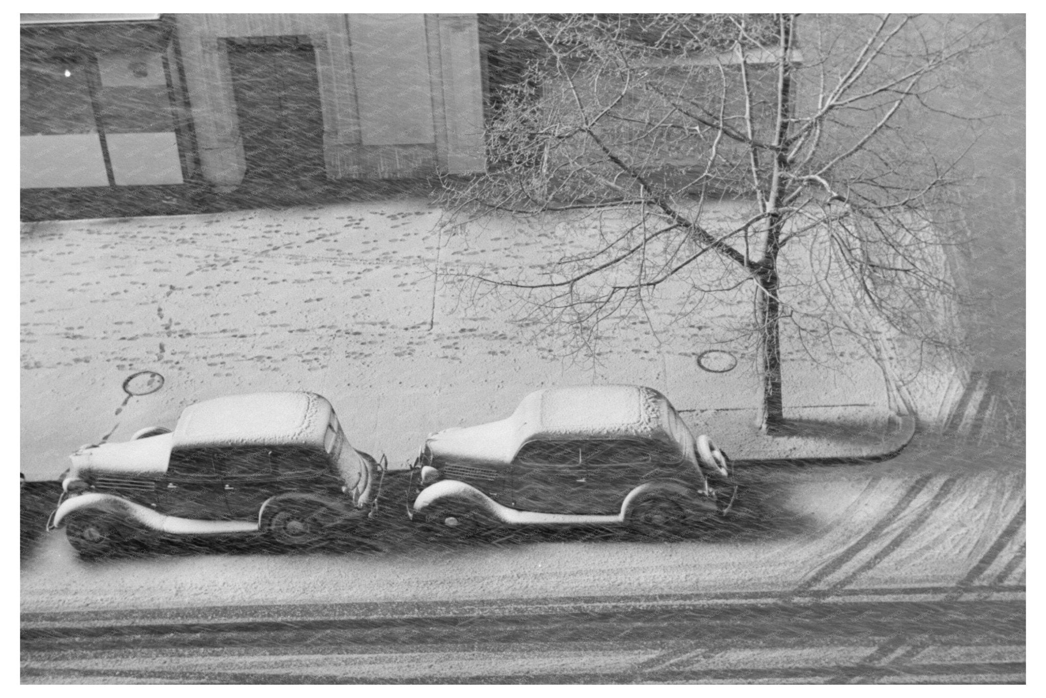 Snowstorm in Washington D.C. January 1938 Vintage Photo - Available at KNOWOL