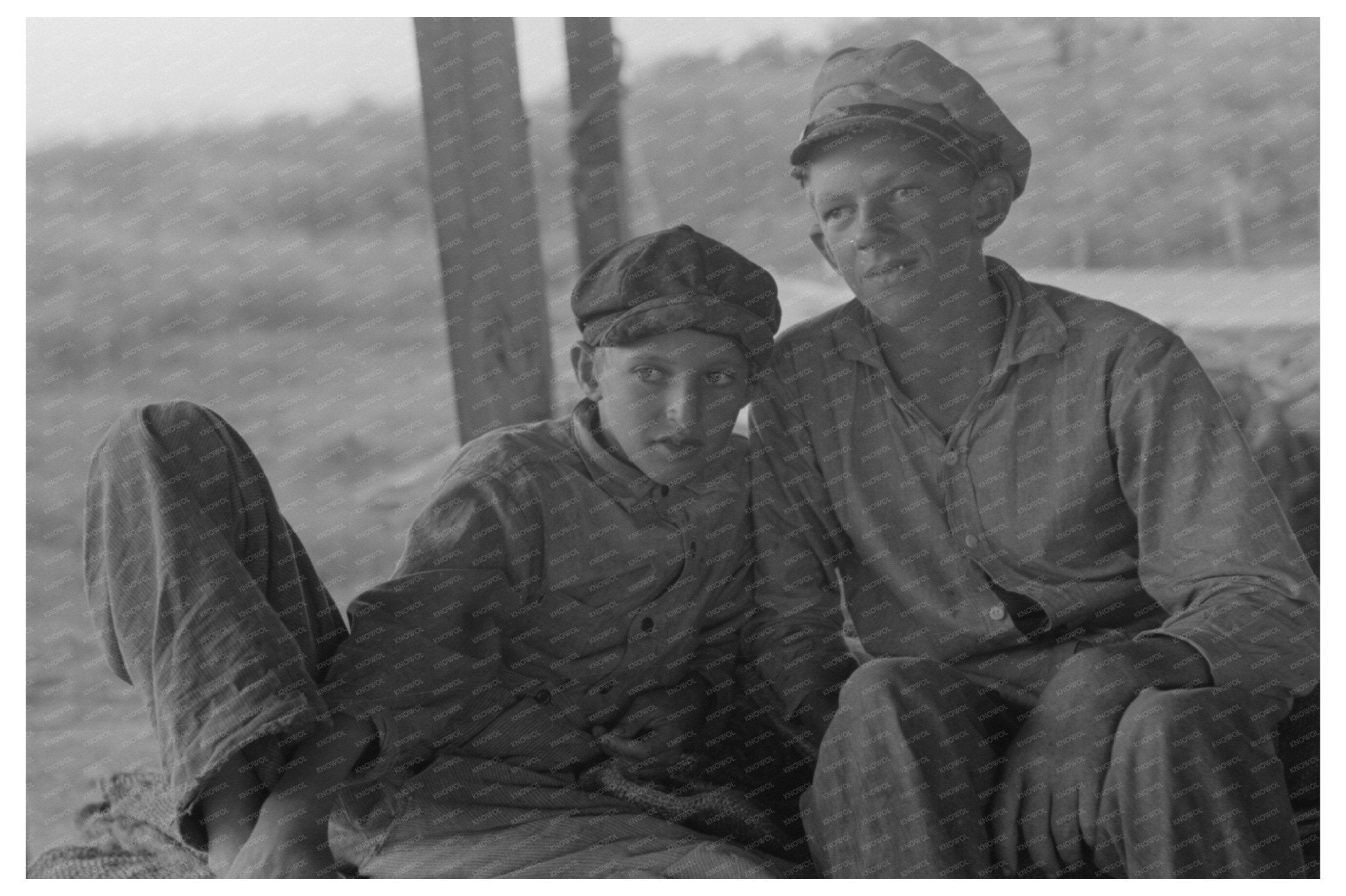 Sons of Fishermen in Olga Louisiana 1938 - Available at KNOWOL