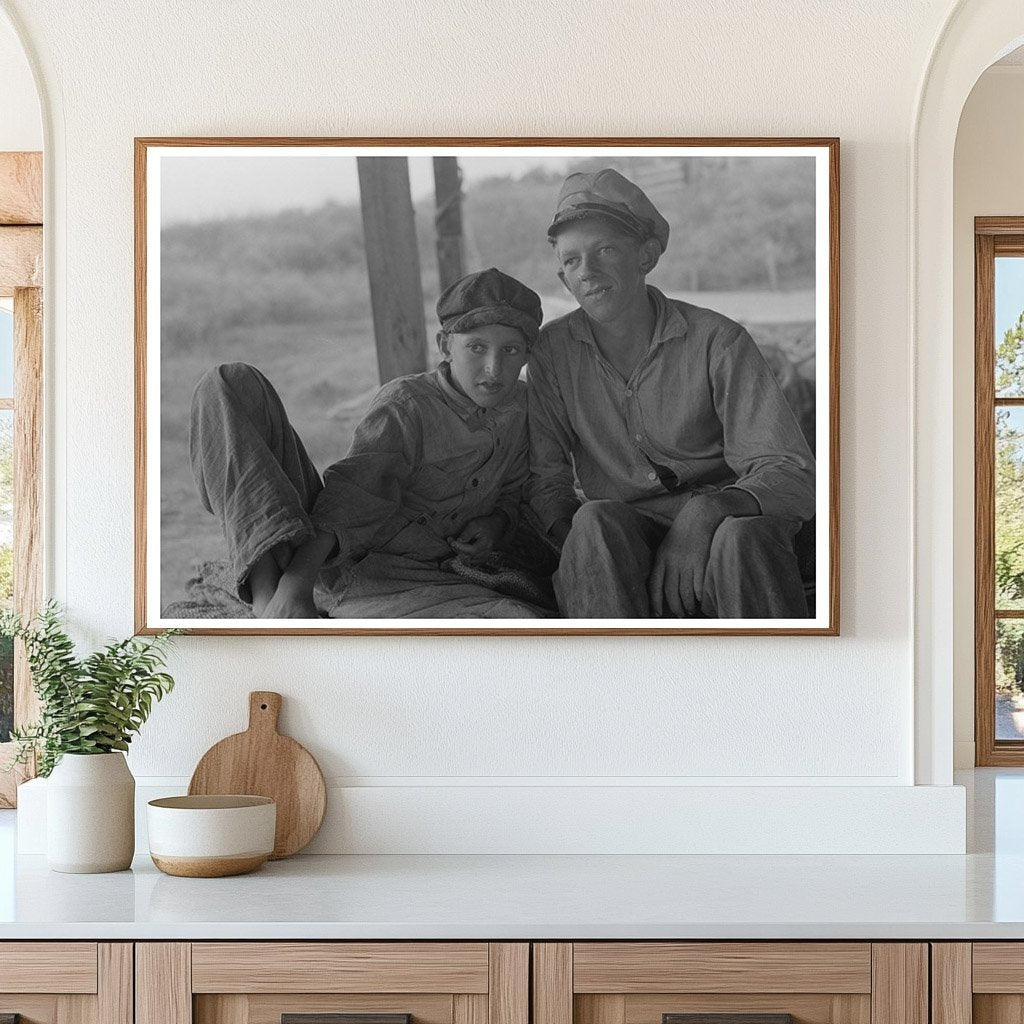 Sons of Fishermen in Olga Louisiana 1938 - Available at KNOWOL