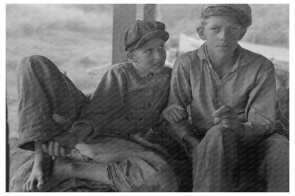 Sons of Fishermen in Olga Louisiana September 1938 - Available at KNOWOL