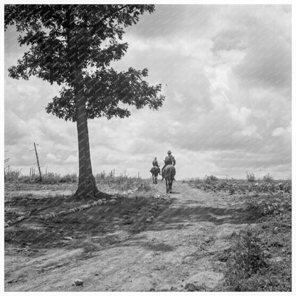 Sons of Tenant Farmer Riding Horseback Granville County 1939 - Available at KNOWOL