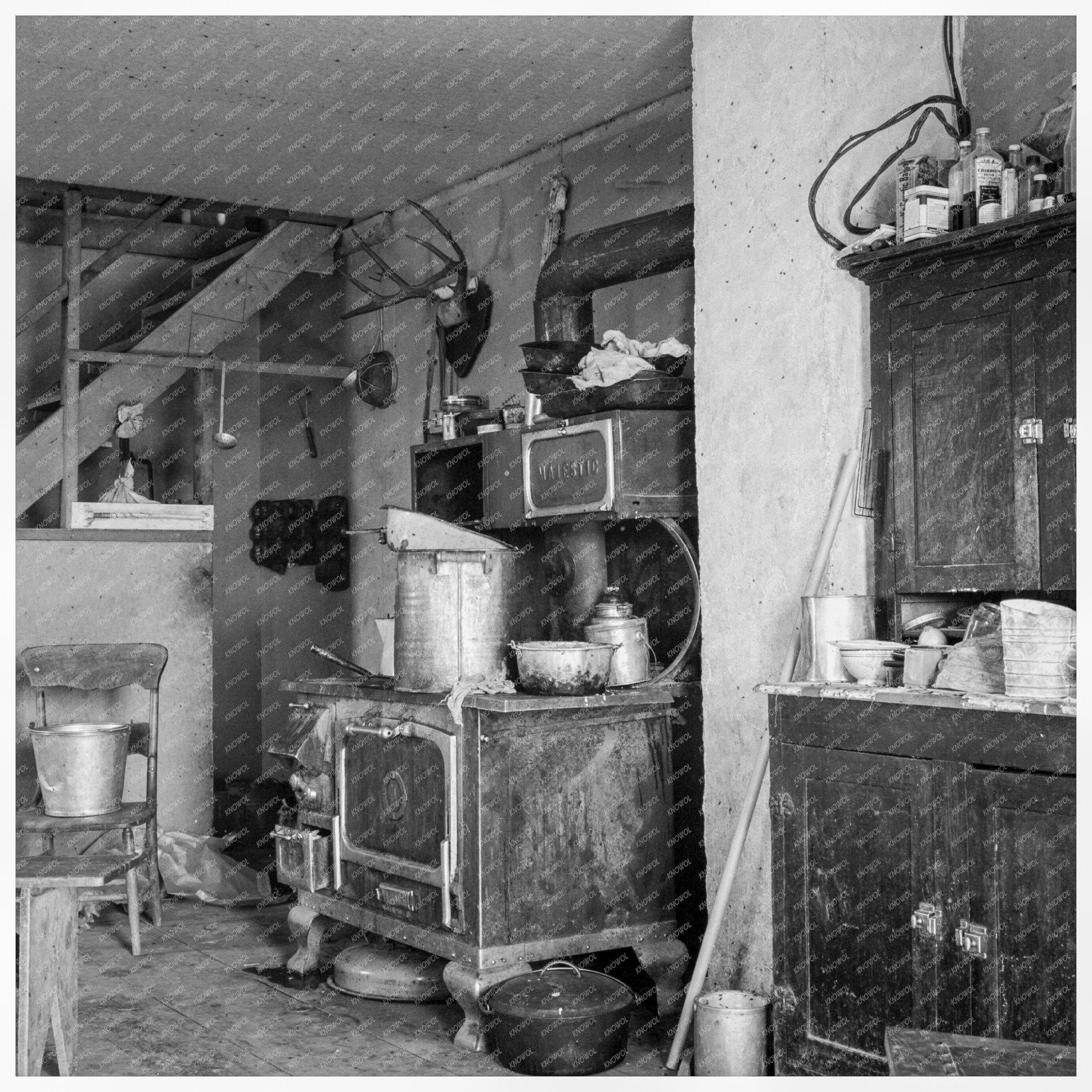 Soper Kitchen in Willow Creek Oregon October 1939 - Available at KNOWOL