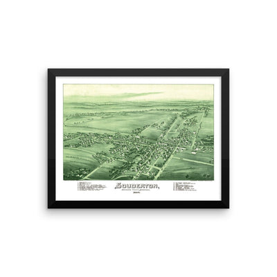 Souderton, PA 1894 Framed - Available at KNOWOL