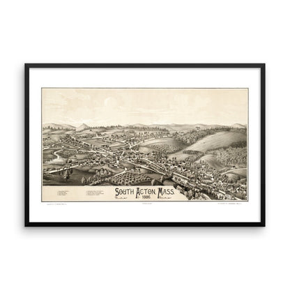 South Acton, MA Framed - Available at KNOWOL