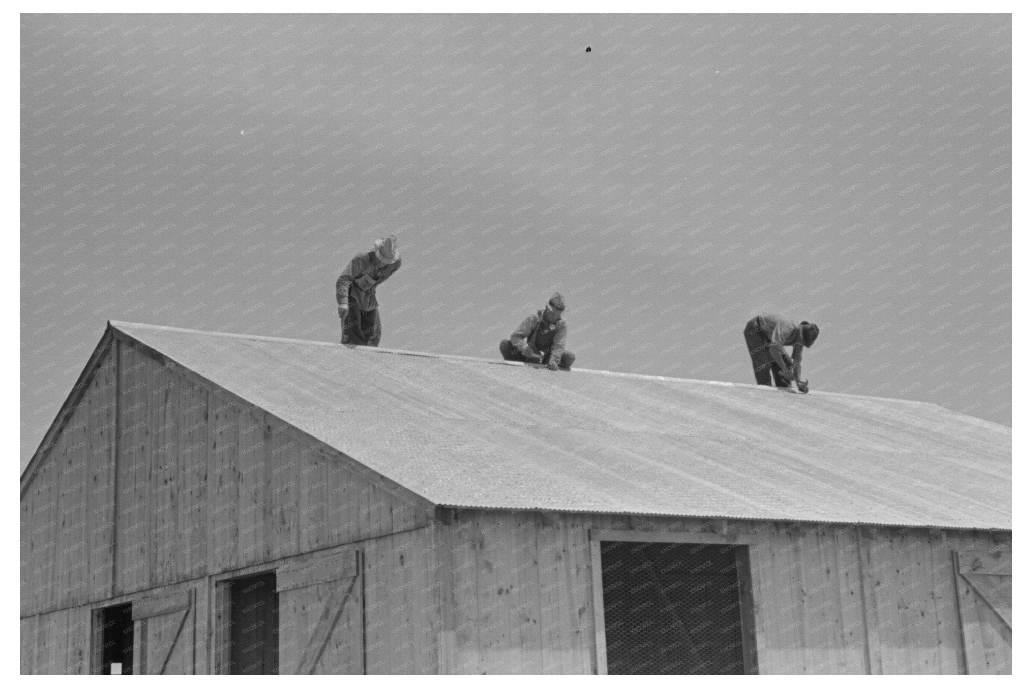 Southeast Missouri Barn Construction May 1938 - Available at KNOWOL