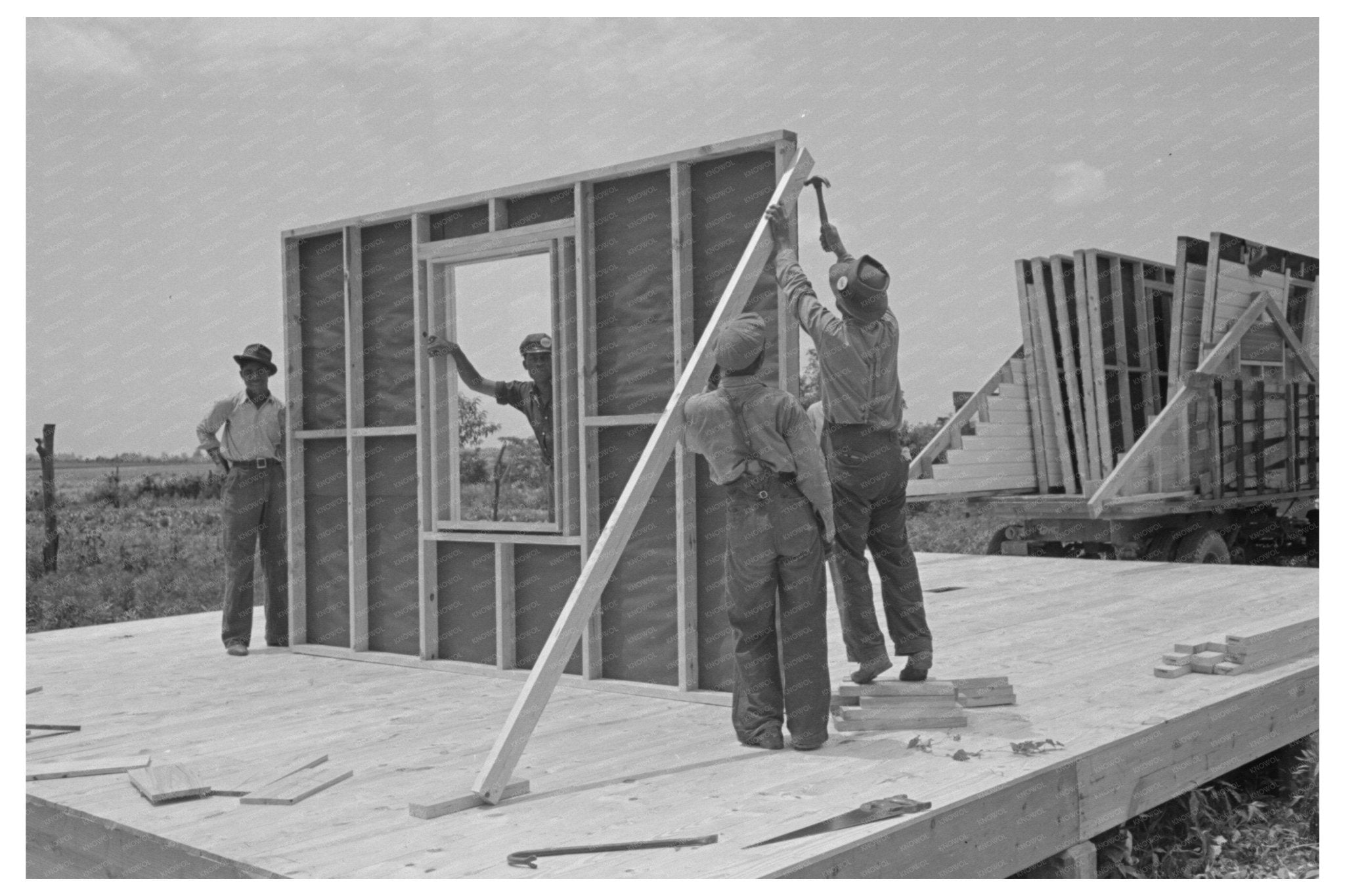 Southeast Missouri Farms Construction Process May 1938 - Available at KNOWOL