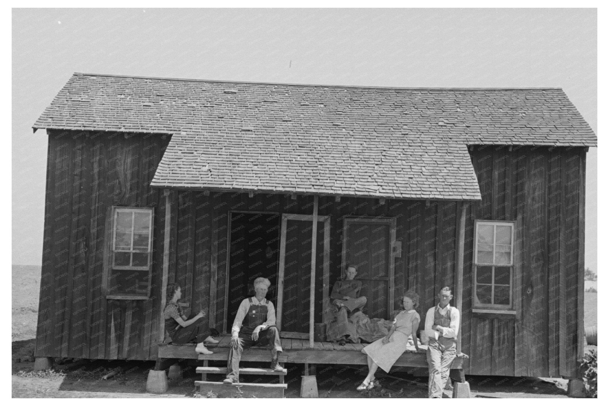 Southeast Missouri Sharecropper Family 1938 Image - Available at KNOWOL